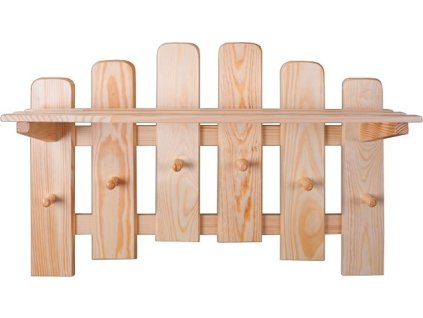 Věšáková stěna SW-131 s policí (Barva bez moření borovice)