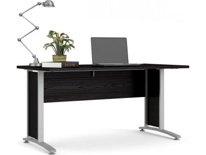Kancelářský psací stůl Office 402/437 černá/silver grey