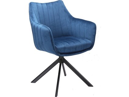 Jídelní čalouněná židle BEKO VELVET šedá/černá