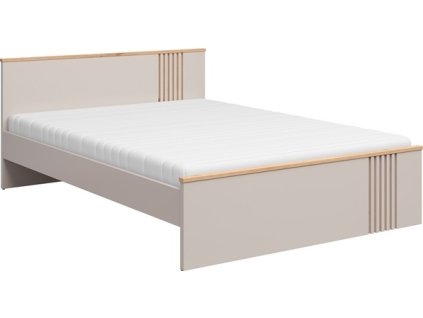 BREVAS LOZ/160 - korpus postele BEZ ROŠTU A MATRACE - dub artisan/kašmír /2BAL/ (K230)