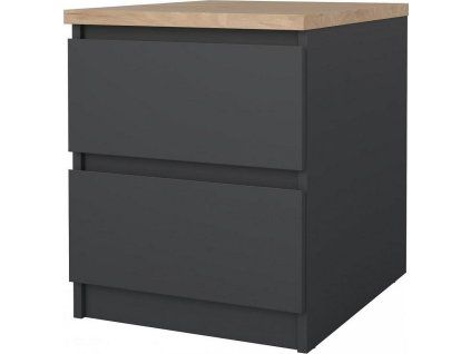 Noční stolek Simplicity 230 šedá/jackson hickory