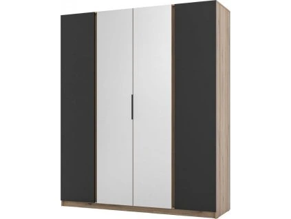 Skříň Keny X - dub evoke/černá