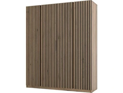 Skříň Keny XV - dub evoke/černá