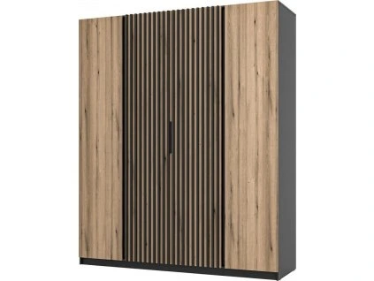 Skříň Keny XIII - černá/dub evoke