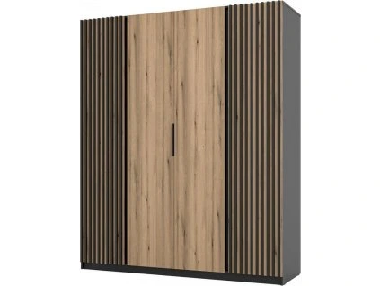 Skříň Keny IX - černá/dub evoke