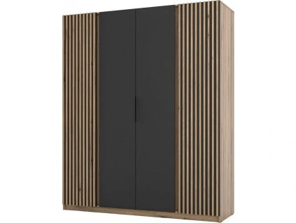 Skříň Keny IX - dub evoke/černá