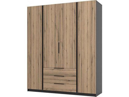 Skříň Keny I - černá/dub evoke