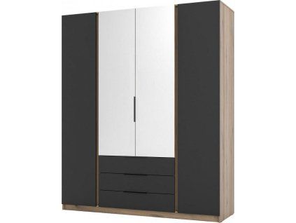 Skříň Keny III - dub evoke/černá