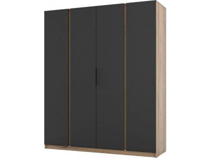 Skříň Keny VII - dub evoke/černá