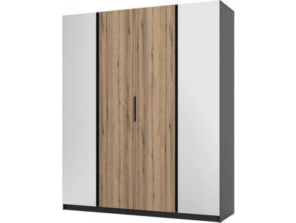 Skříň Keny VIII - černá/dub evoke