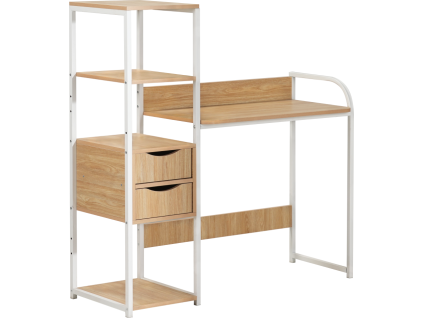 elgio pocitacovy stol dub biela 1