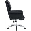Kancelářské křeslo s podnoží, ekokůže černá, RODIK