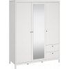 Šatní skříň Real 659 bílá