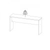 Psací stůl přídavný Sigal 583 bílá