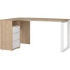 Psací stůl rohový Sigal 600/03 jackson hickory/bílá