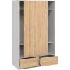 Skříň Lincoln 324 bílá/jackson hickory