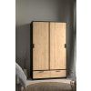 Skříň Lincoln 324 černý mat/jackson hickory