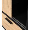 Skříň Lincoln 324 černý mat/jackson hickory