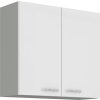Kuchyňská skříňka Bolzano 80 G 72 2F bílý lesk/šedá