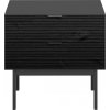 Noční stolek Sean černá/masiv černá