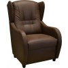 Relaxační křeslo ušák René tmavě hnědé Watusi 44