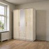 Skříň ROMA LUX 3 šatní, 150cm (Varianta dub sonoma)