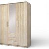 Skříň ROMA LUX 3 šatní, 150cm (Varianta dub sonoma)