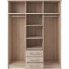 Skříň ROMA LUX 3 šatní, 150cm (Varianta dub sonoma)