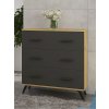 Komoda s šuplíky Roky 8 Grafit