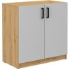 Skříňka Matylda 102 spodní sv.šedá/dub artisan
