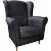 Relaxační křeslo ušák André tmavě šedé