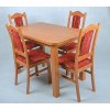Jídelní set BIS stůl + židle 4ks (Varianta olše potah béžový)