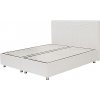 Postel BAZE 160cm, s roštem a s úložným prostorem (Varianta eko bílá)