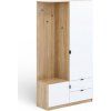 Předsíňová stěna COMPACT (Varianta dub sono/bílá)