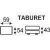 Taburet BORNEO (Varianta Orinoko 96)