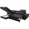 Sedací souprava MOLI LUX MINI - KŮŽE (Varianta U70 černá, Orientace levá)