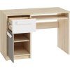 Dětský psací stůl DIVO 1401, buk fjord/dvířka bílá/šedá