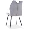 Jídelní židle CORA VELVET šedá/černý kov