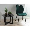Jídelní židle CORA VELVET zelená/černý kov