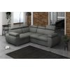 Rohová sedací souprava BODIE, rozkládací s úložným prostorem, levá, šedá/Mono 246