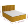 Čalouněná postel LUCINI BOX 180x200, s úložným prostorem, Bluvel 40