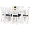 Jídelní set Iris 6 bílá/šedá