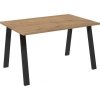 Jídelní stůl Kobalt 90x138 dub lancelot/černý kov