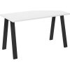 Jídelní stůl Kobalt 67x138 bílý/černý kov