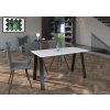 Jídelní stůl Kobalt 67x138 bílý/černý kov