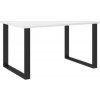 Jídelní stůl Indigo 90x138 bílý/černý kov