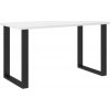 Jídelní stůl Indigo 67x138 bílý/černý kov