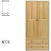 Šatní skříň FS-111, 2-dvéřová (Barva bez moření borovice)