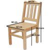 Dřevěná jídelní židle TK-101 borovice (Barva bez moření borovice)