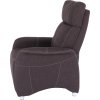 Relaxační polohovací křeslo FOREST, látka čokoládová
